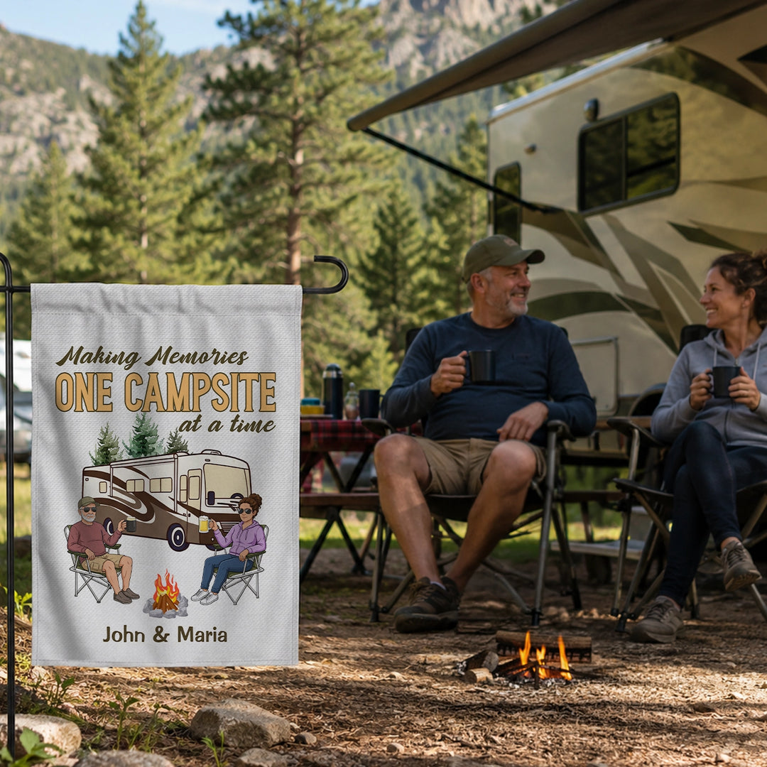 Personalized Flag "Camping Memories"
