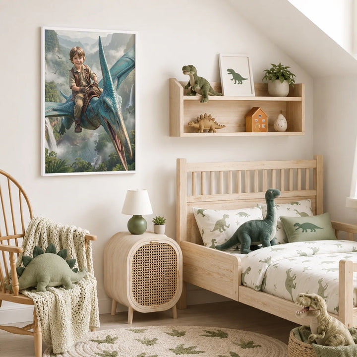 Personalized Poster "Flying Dino"