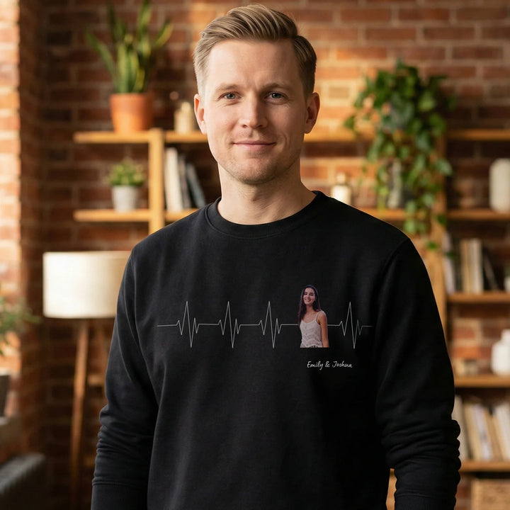 Personalized Sweater "Heartbeat Couple"