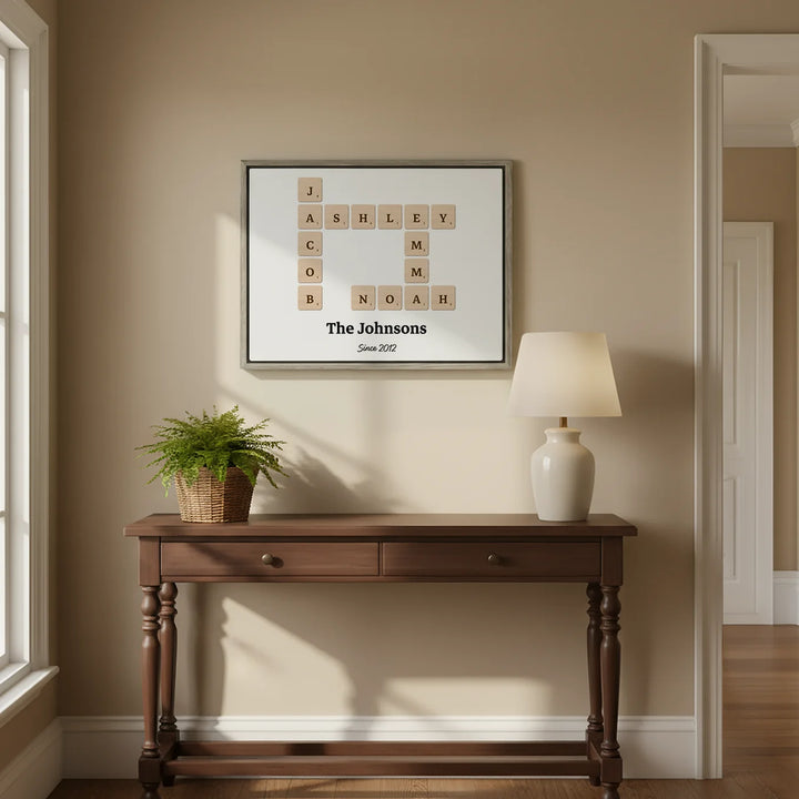 Personalized Canvas "Scrabble"