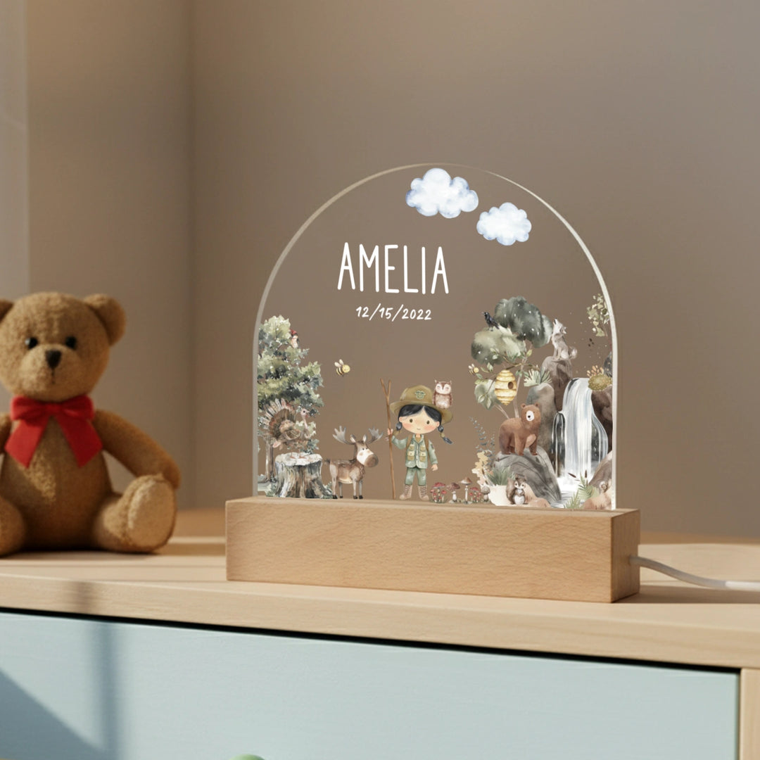 Personalized Nightlight "Wilderness"