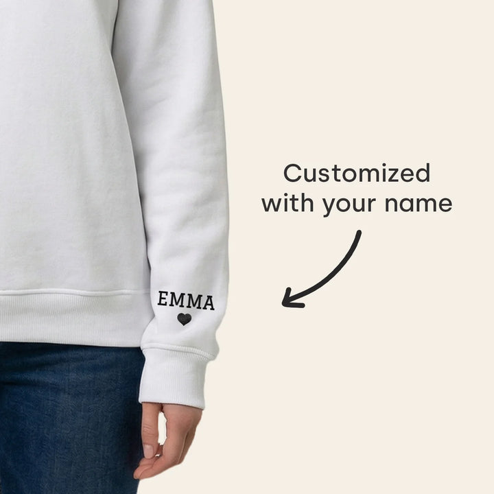 Personalized Sweater "MAMA" with Sleeve Print