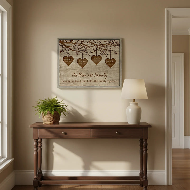 Personalized Canvas "Our Family"