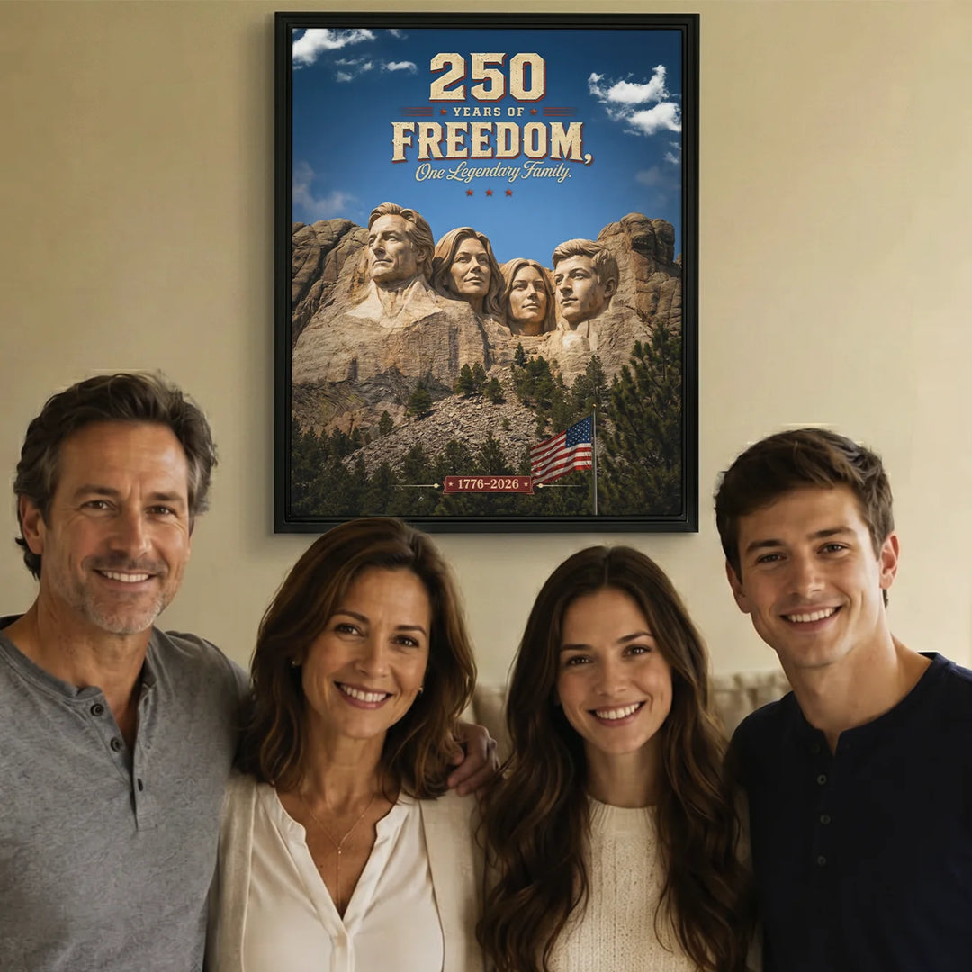 Personalized Canvas "250 Years Freedom"