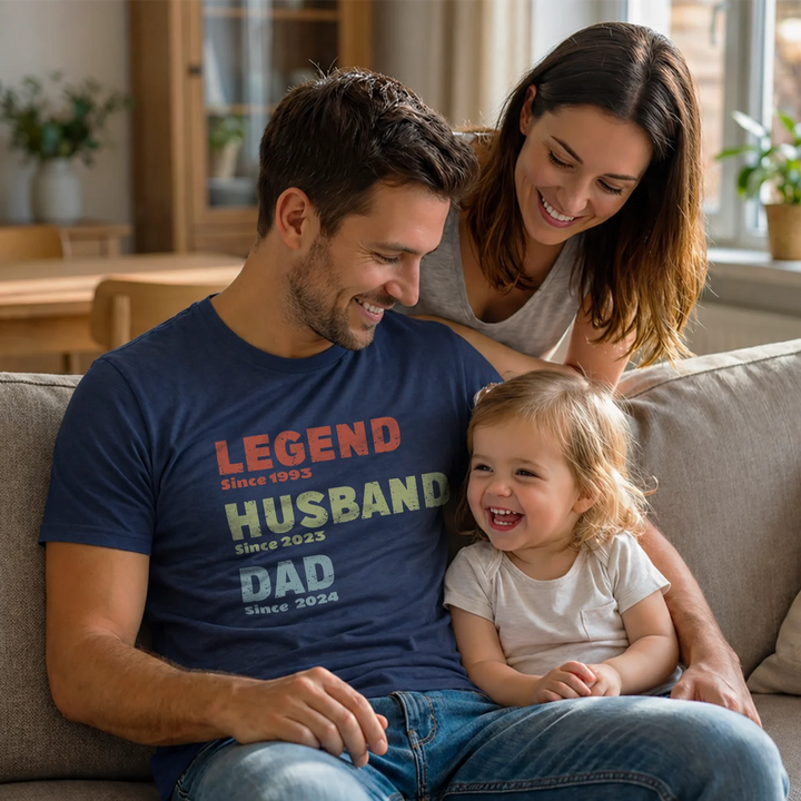 Personalized T-Shirt “Legend, Husband, Dad”
