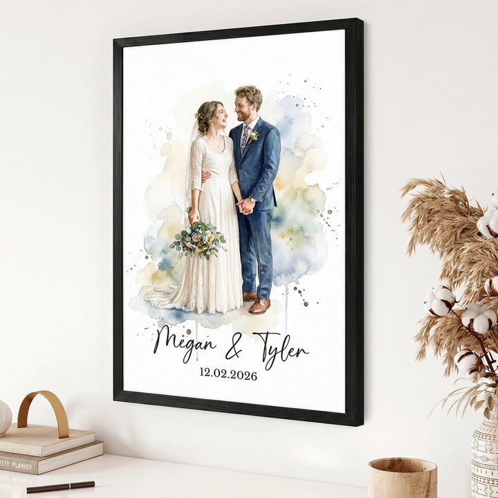 Personalized Poster "Watercolor Wedding"