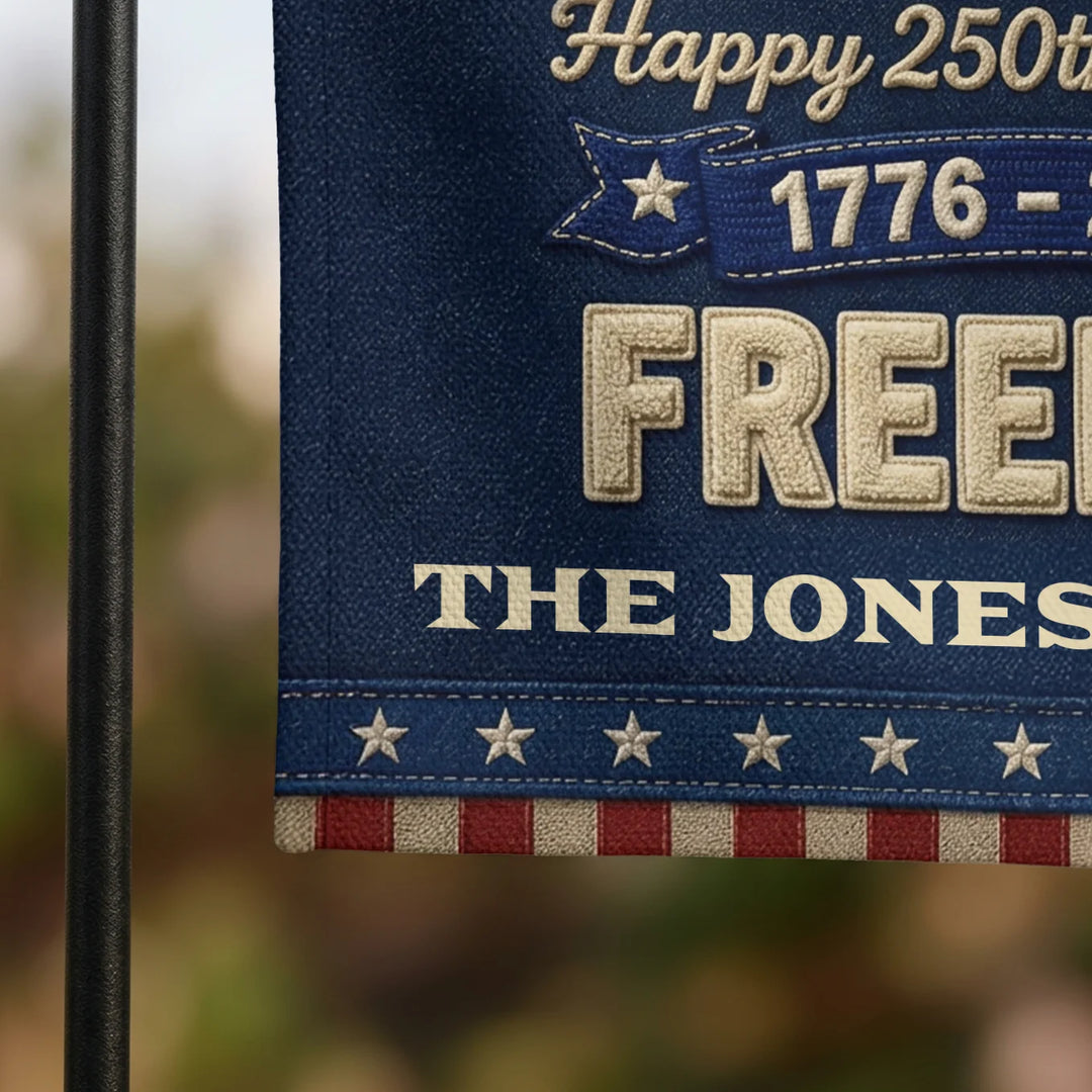 Personalized Yard Flag "250 Years of Freedom"