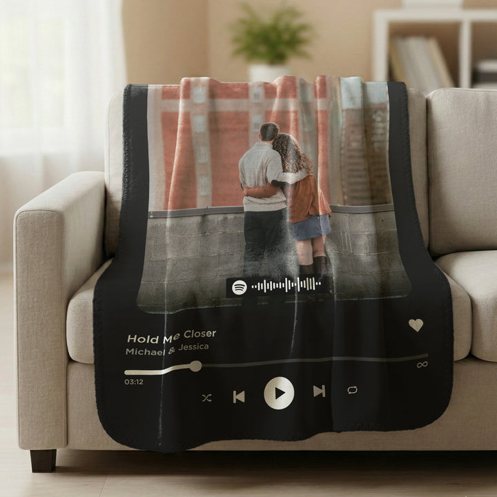 Personalized Blanket "Favorite Song" Cover