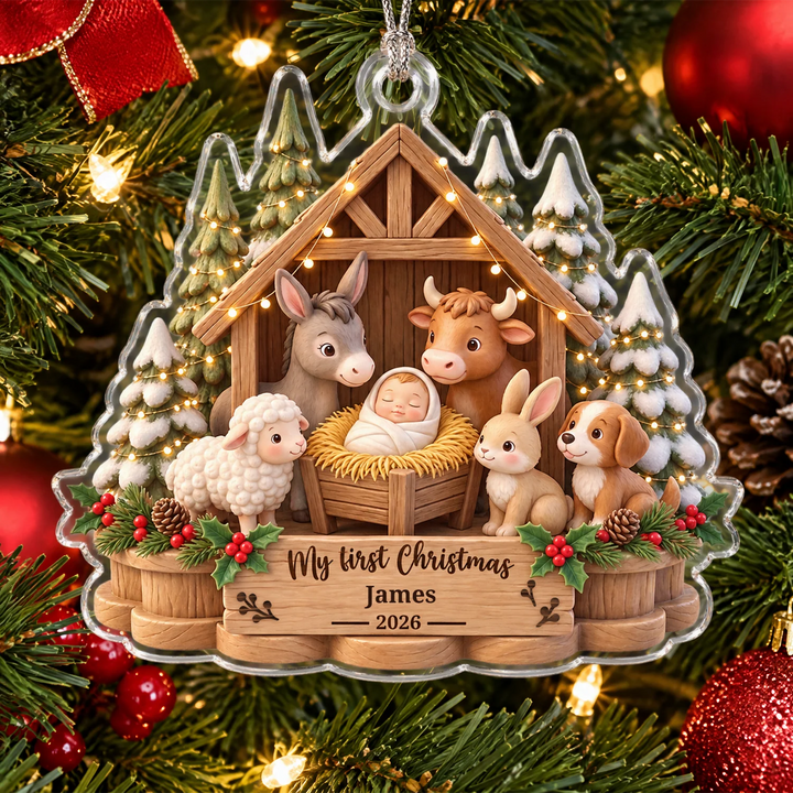 Personalized Christmas Ornament "My First Christmas"