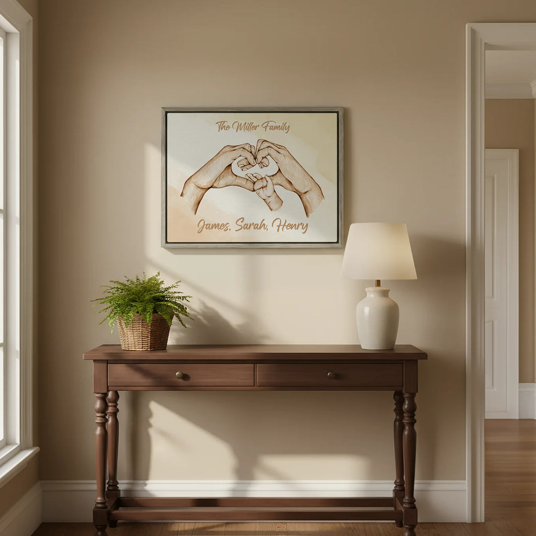 Personalized Canvas "Family Happiness"