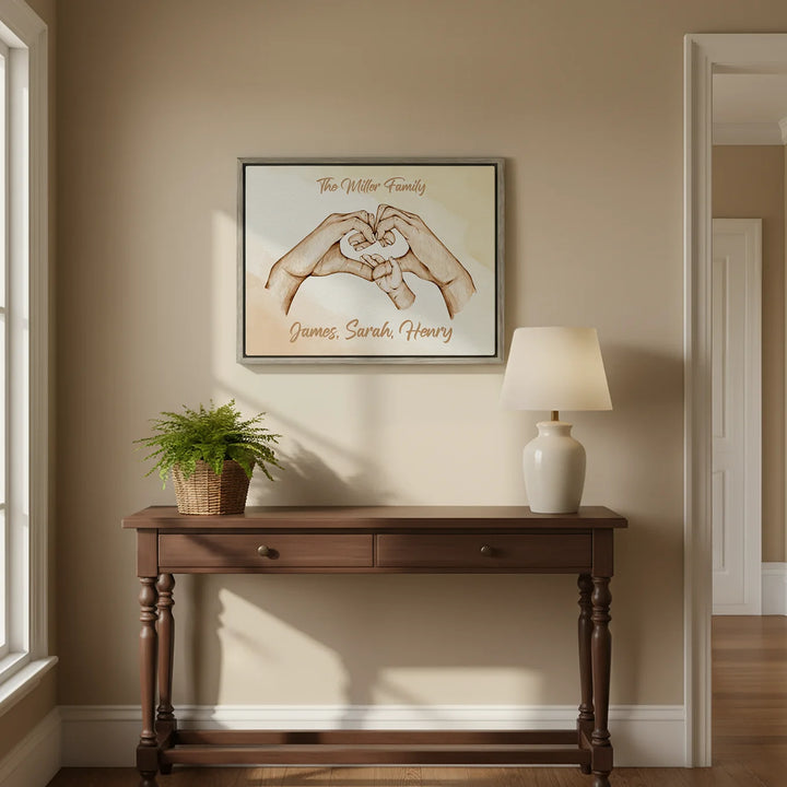 Personalized Canvas "Family Happiness"