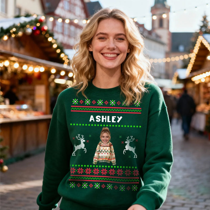 Personalized Ugly Christmas Sweater "Family"
