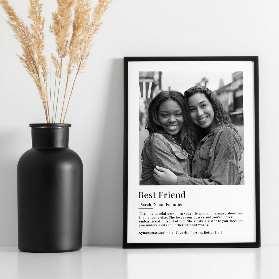 Personalized Photo Poster "Best Friend Definition"