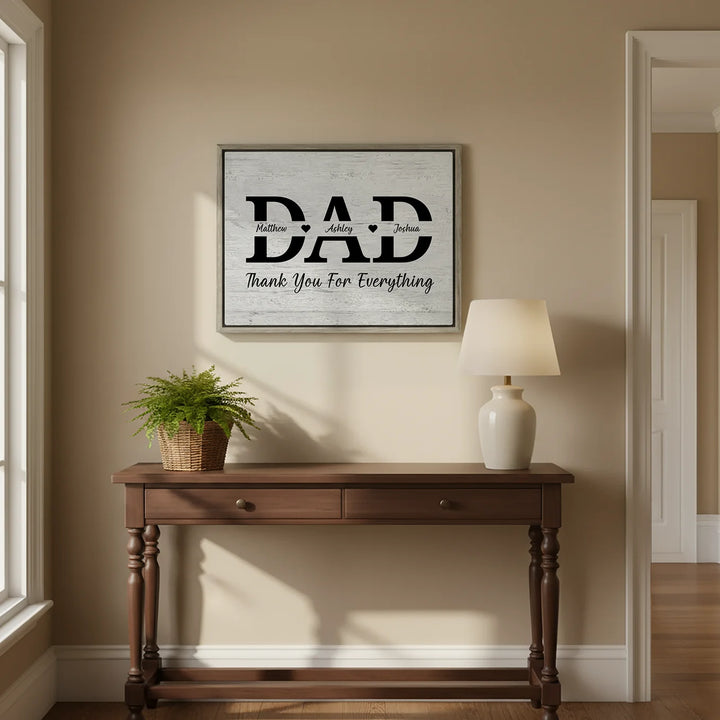 Personalized Canvas "DAD"