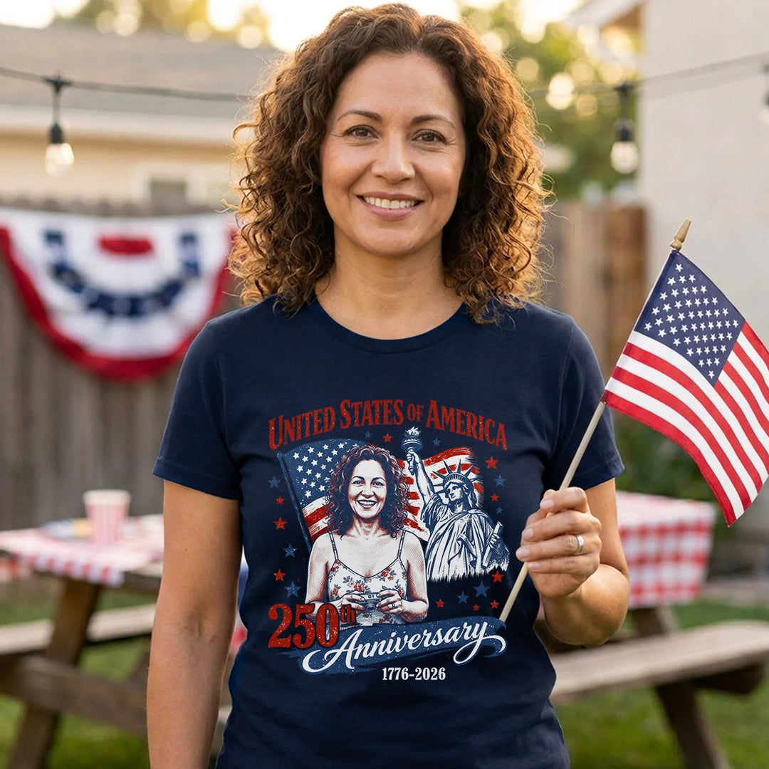 Personalized T-Shirt "Your Photo - 250 Years"