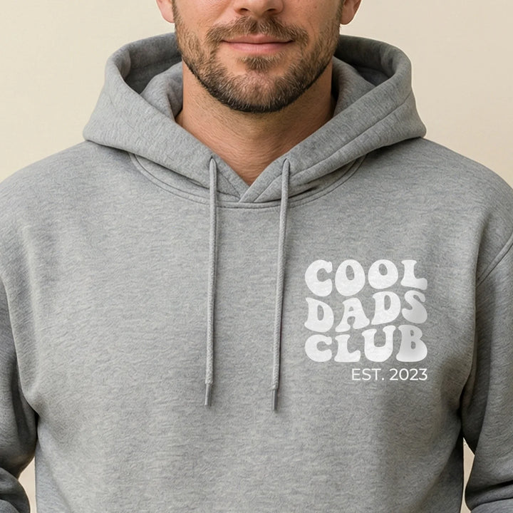 Personalized Hoodie "Cool Dads Club" with Sleeve Print