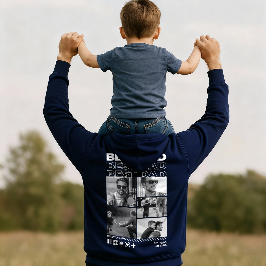 Personalized Hoodie with Photos "Dad"