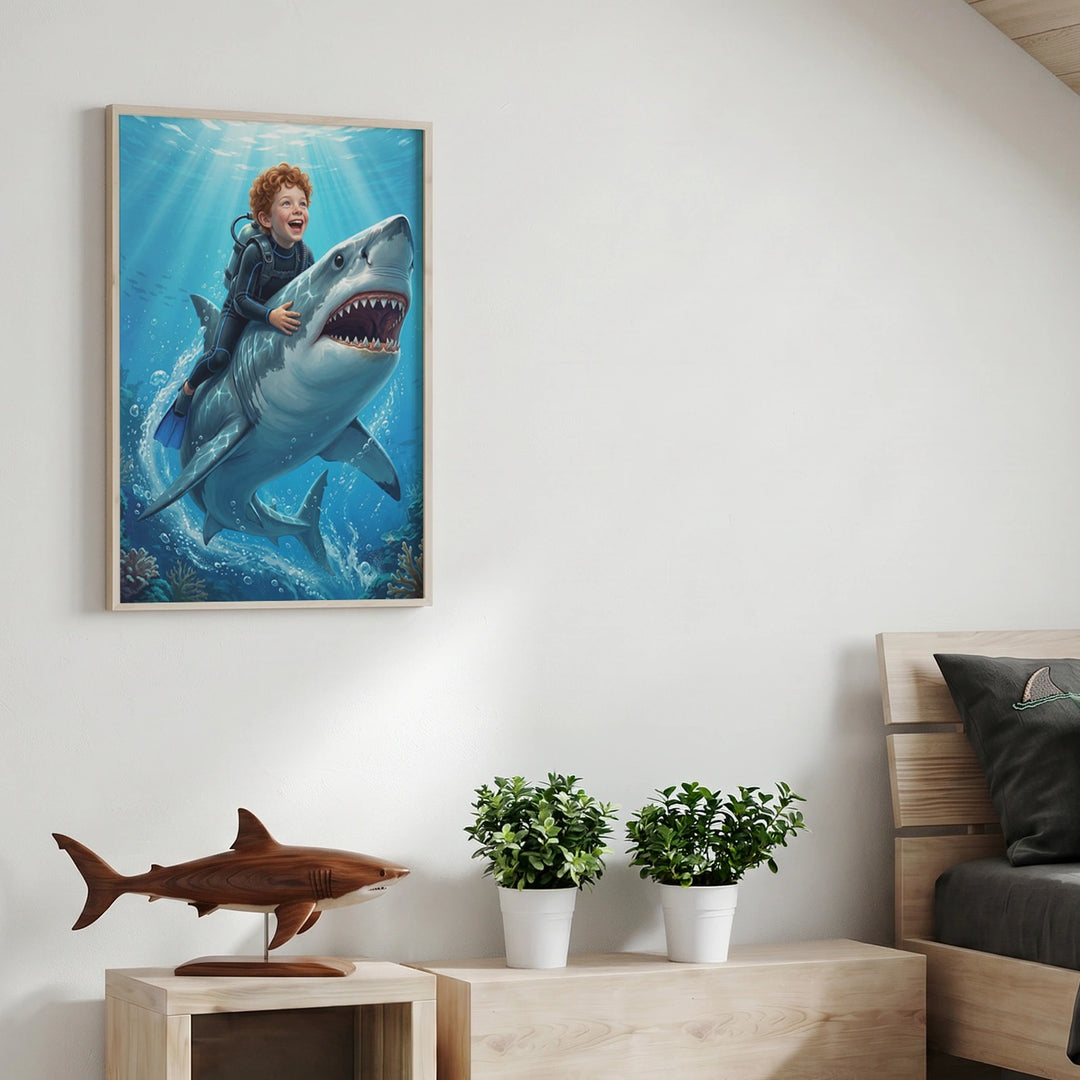 Personalized Kids Poster "Shark"