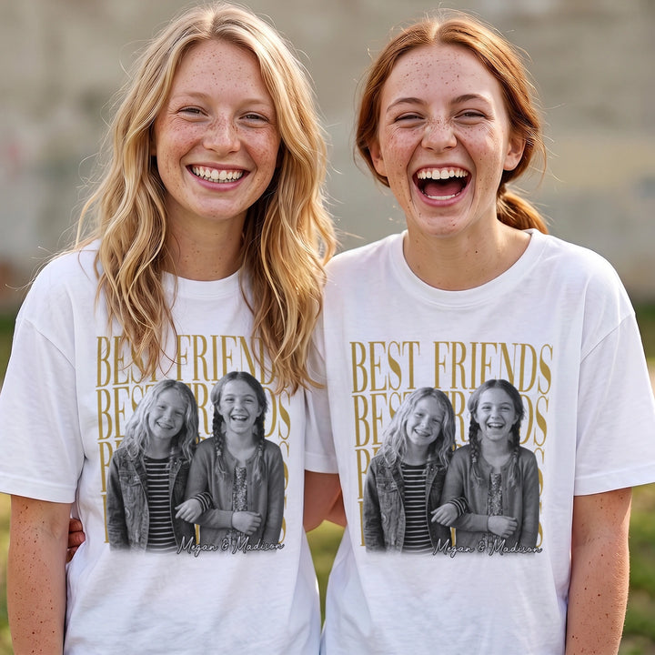 Personalized T-Shirt "Besties Retro"