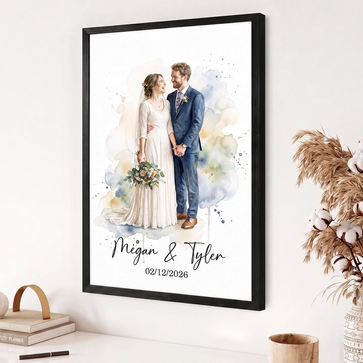 Personalized Poster "Watercolor Wedding"