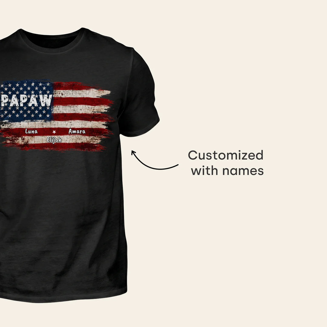 Personalized T-Shirt "American Flag"