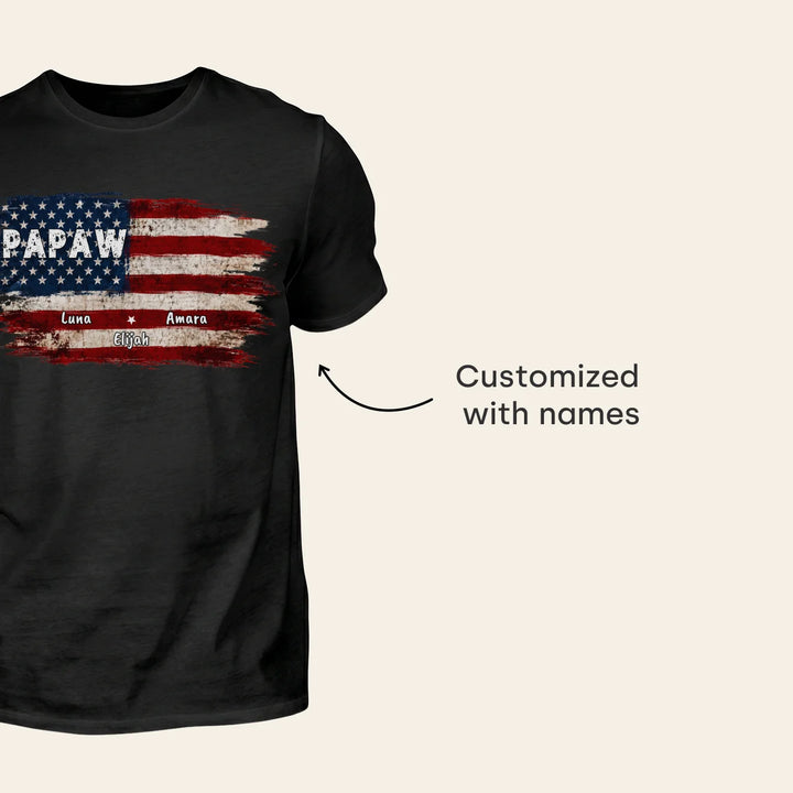 Personalized T-Shirt "American Flag"