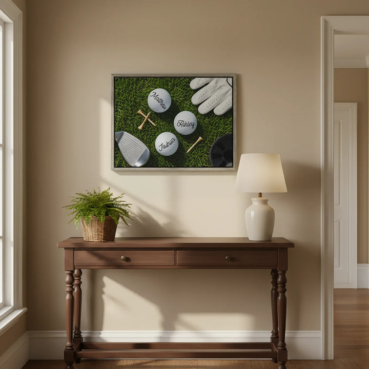 Personalized Canvas "Golf Course"