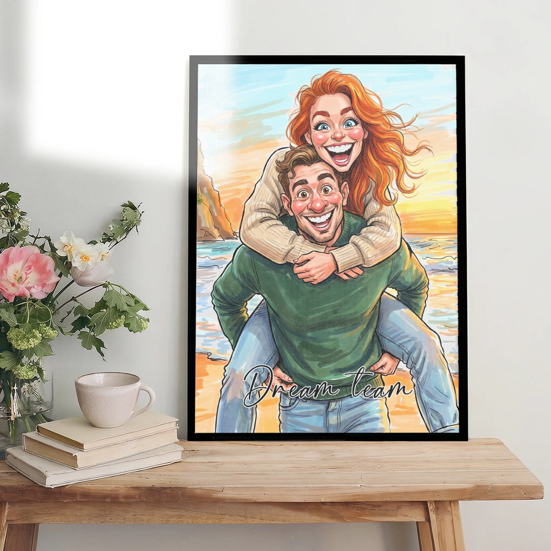 Personalized Poster "Couple Sketch"