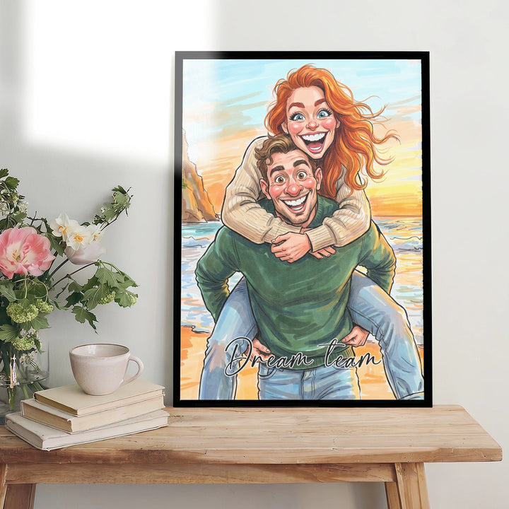 Personalized Poster "Couple Sketch"