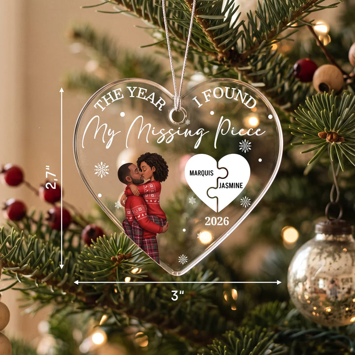 Personalized Christmas Ornament "Missing Puzzle Piece"