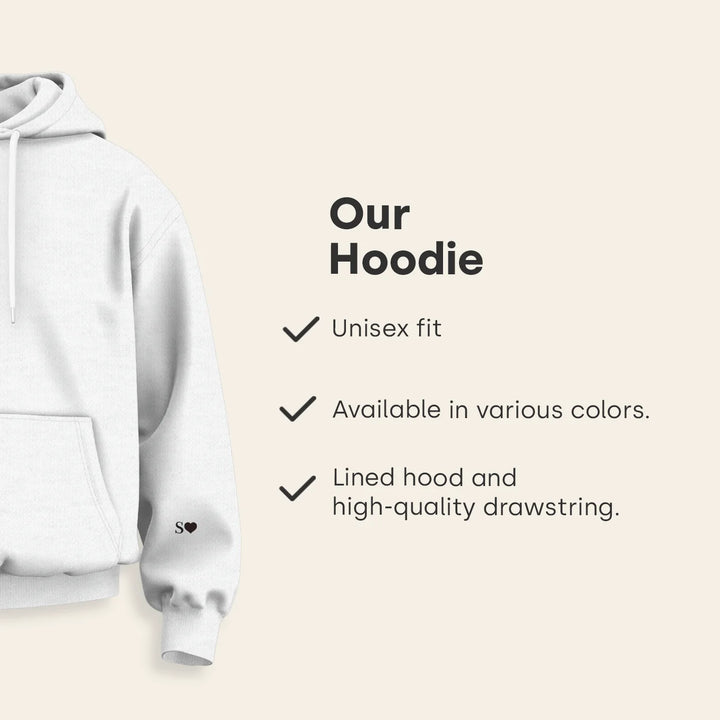 Personalized Couple Hoodies "Heart & Initials"
