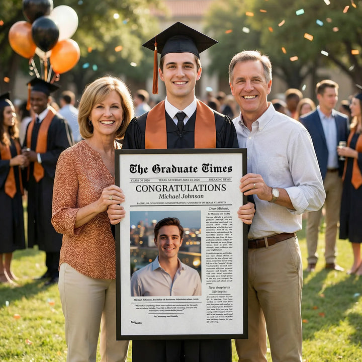 Personalized Graduation Poster Magazine "The Graduate Times"