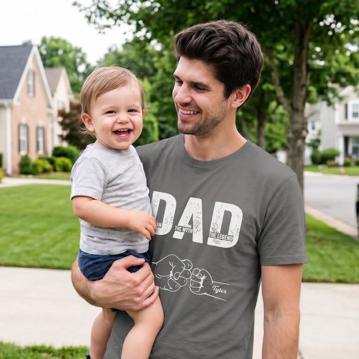 Personalized T‑Shirt "Dad - The Man, The Myth, The Legend"
