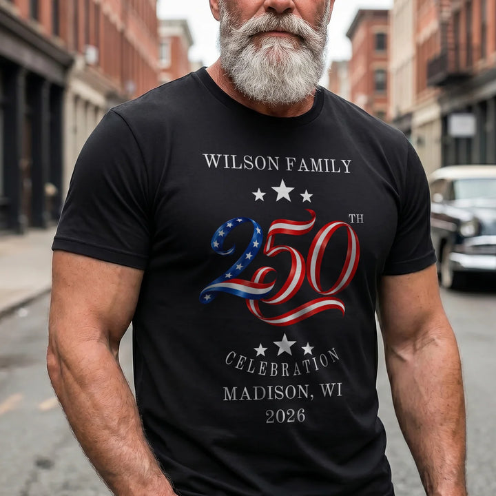 Personalized T-Shirt "250 Years Family"