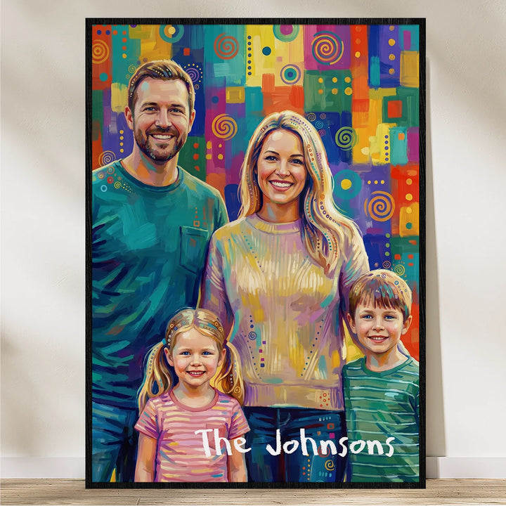Personalized Family Poster "Pop Art"