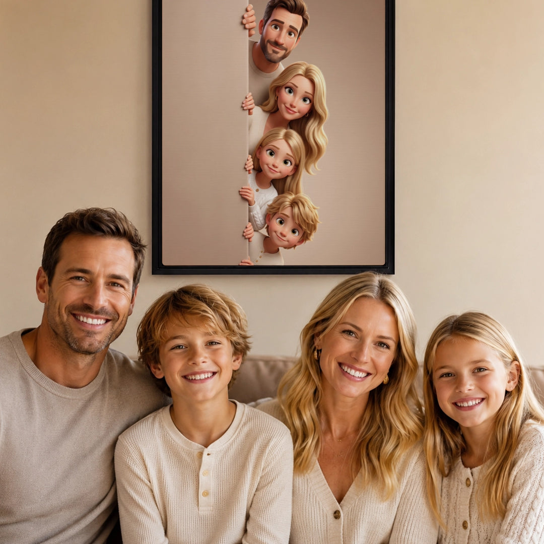 Personalized Canvas "Behind the Wall"