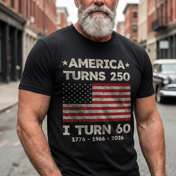 Personalized T-Shirt "America turns 250"