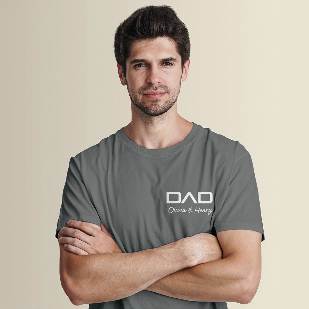 Personalized Dad T-Shirt "Modern"