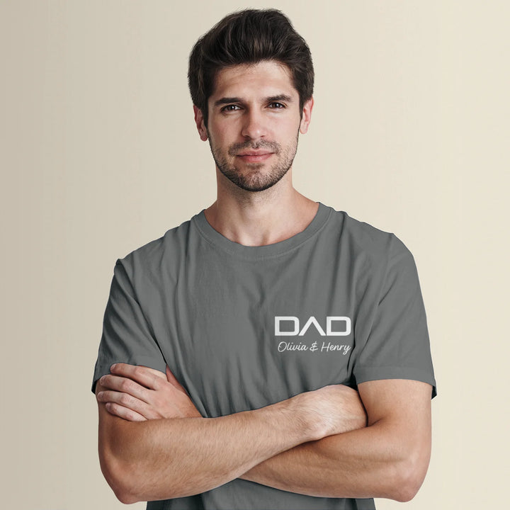 Personalized Dad T-Shirt "Modern"