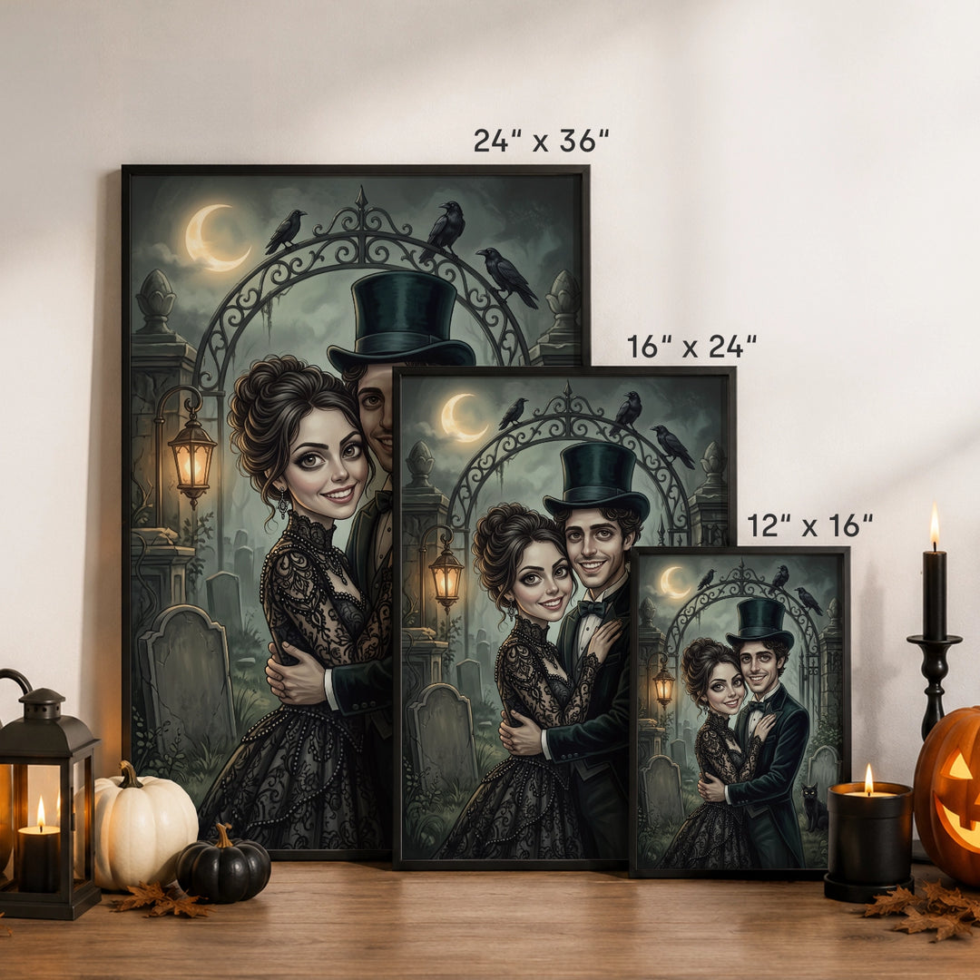 Personalized Poster "Couple Gothic"