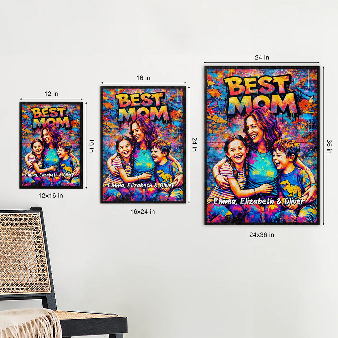 Personalized Graffiti Poster "Best Mom"