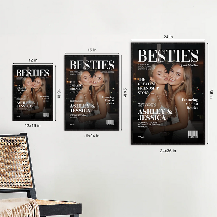 Personalized Poster "Besties Magazine"