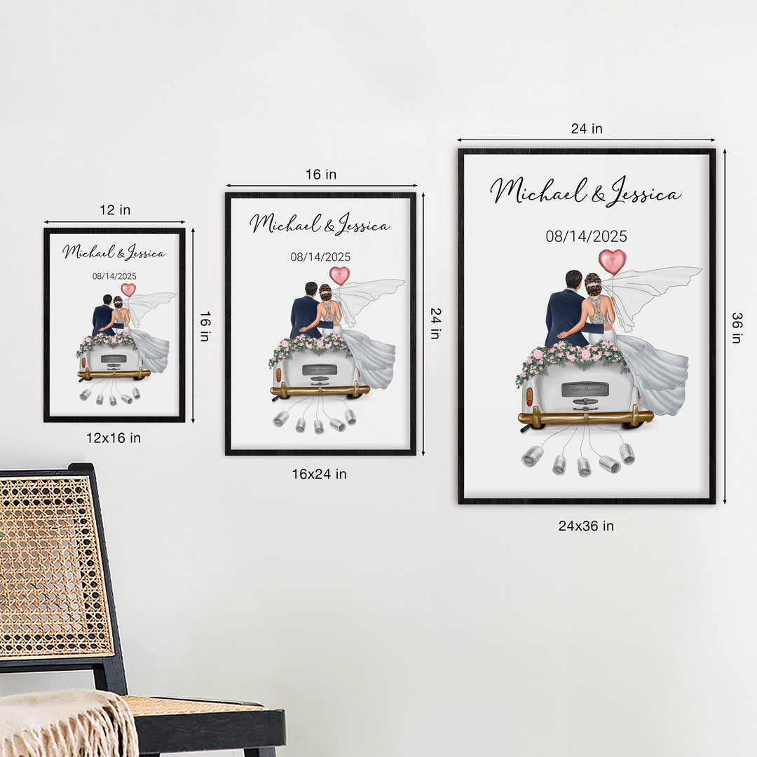 Personalized Poster "Just Married"