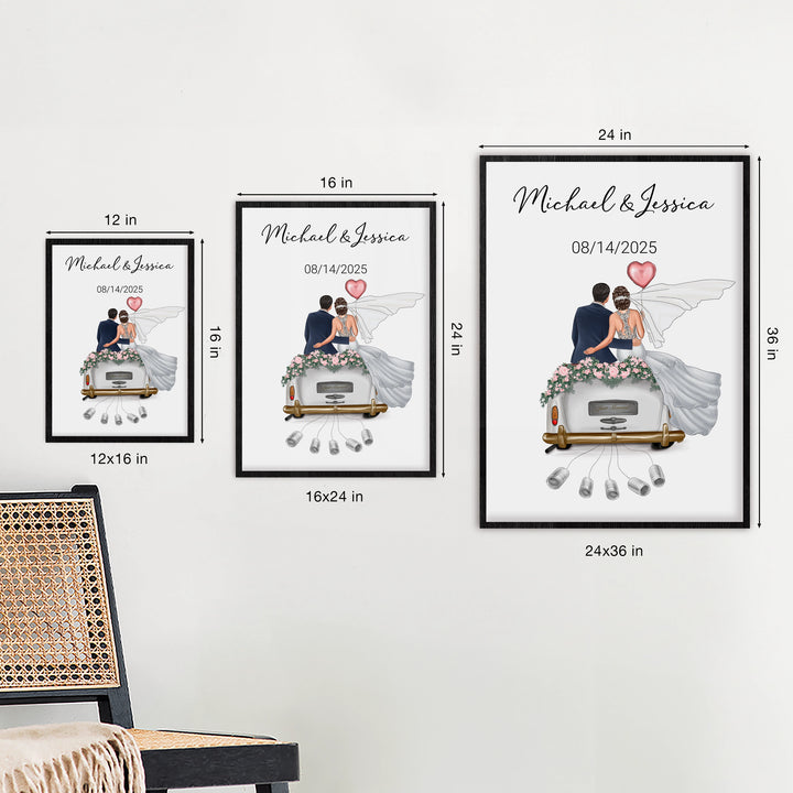 Personalized Poster "Just Married"