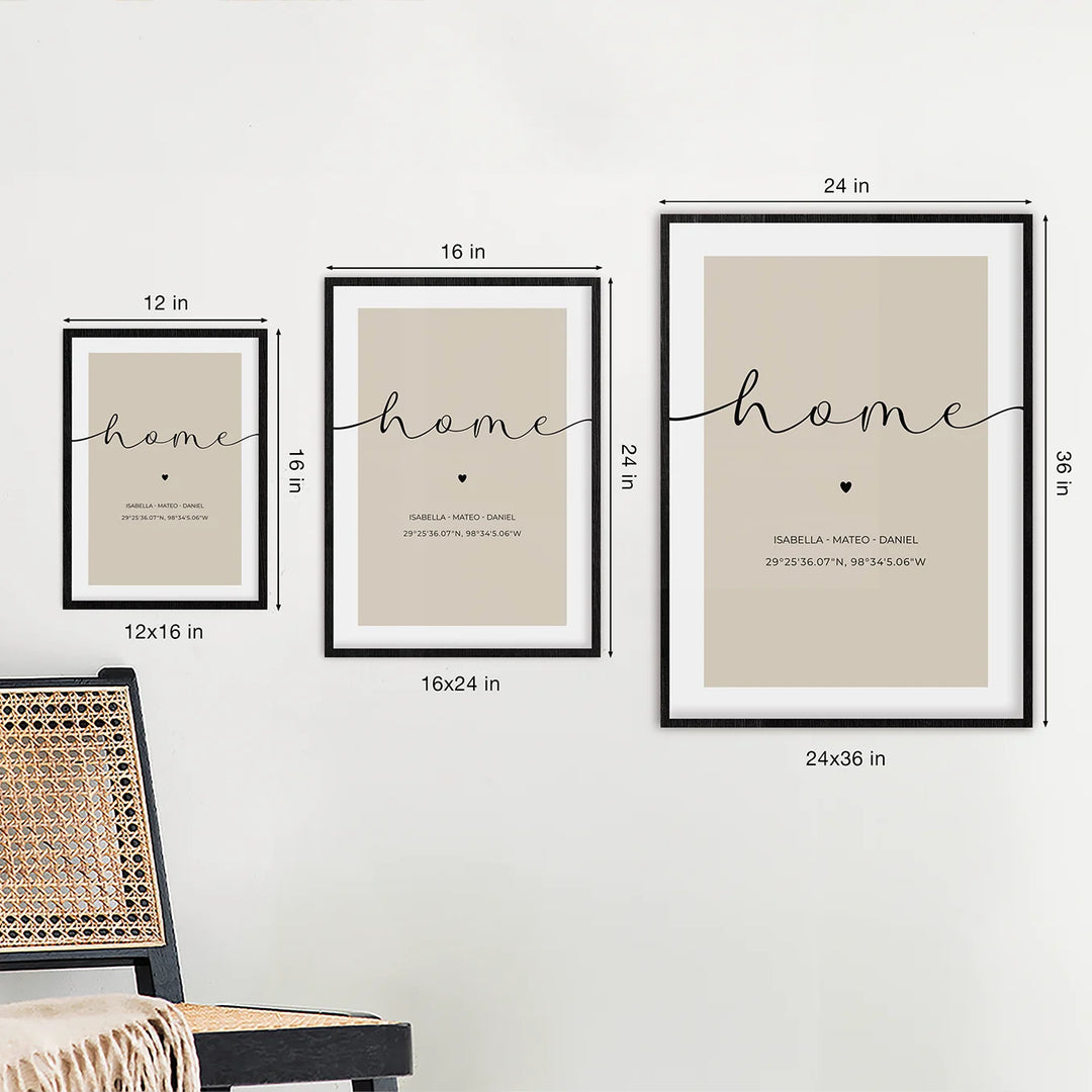 Personalized Poster "Your Home"