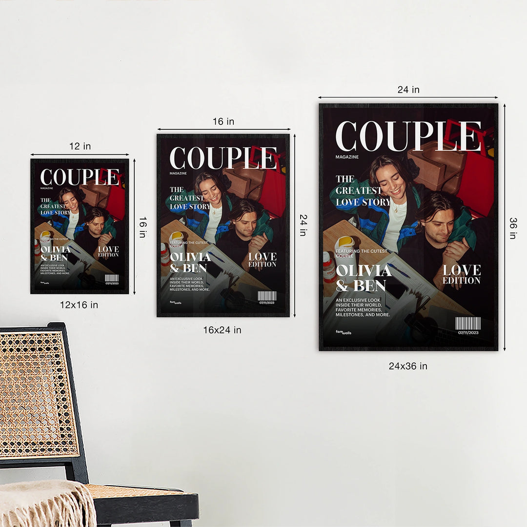 Personalized Poster "Couple Magazine"