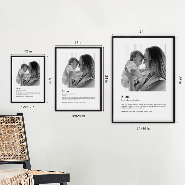 Personalized Photo Poster "Mom Definition"