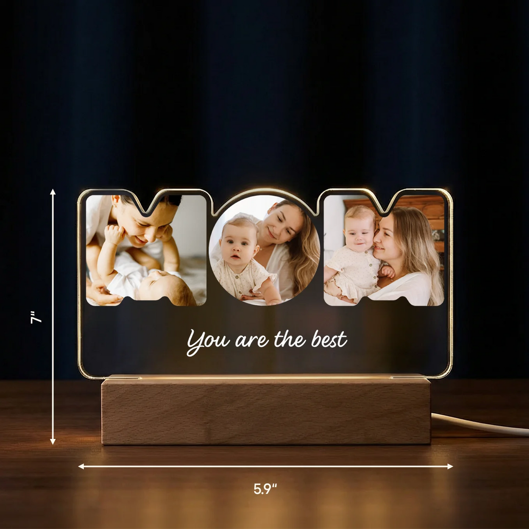 Personalized Acrylic Light "MOM"