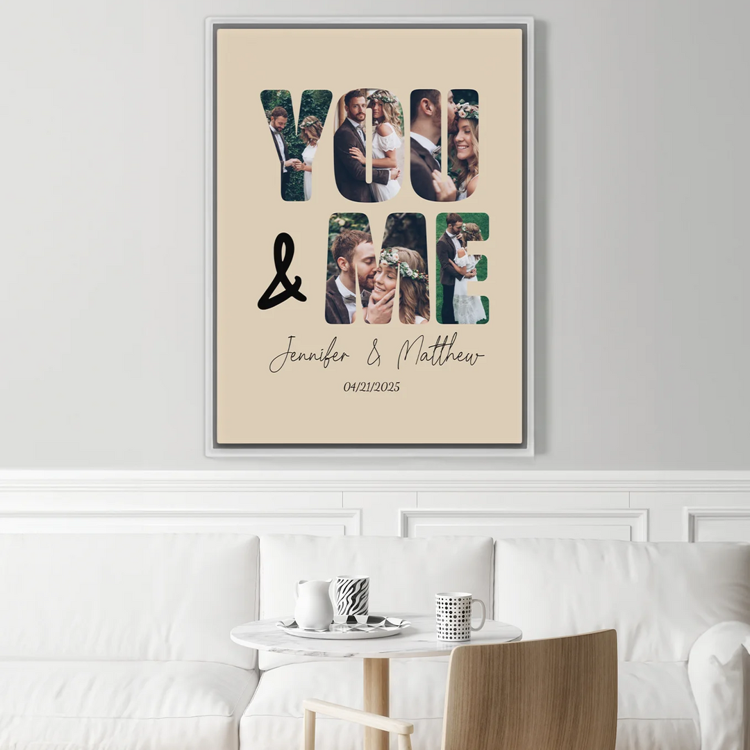 Personalized Canvas "You & Me"