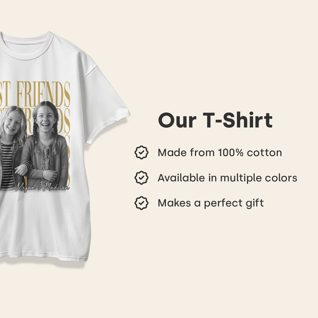 Personalized T-Shirt "Besties Retro"